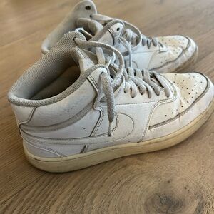 Stylish White Nike Air Force High-Top Sneakers